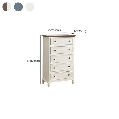 Coffre de rangement élégant et classique en bois laqué blanc et marron