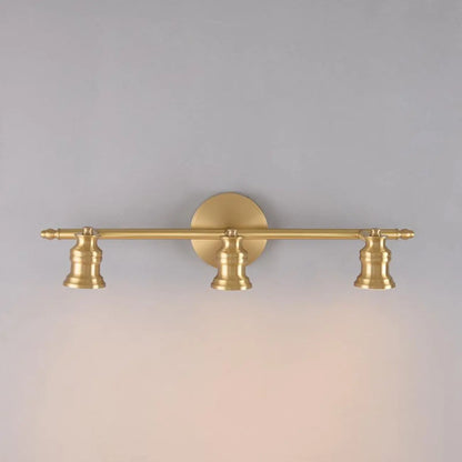 Applique murale moderne en métal doré pour salle de bain