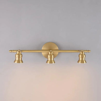 Applique murale moderne en métal doré pour salle de bain