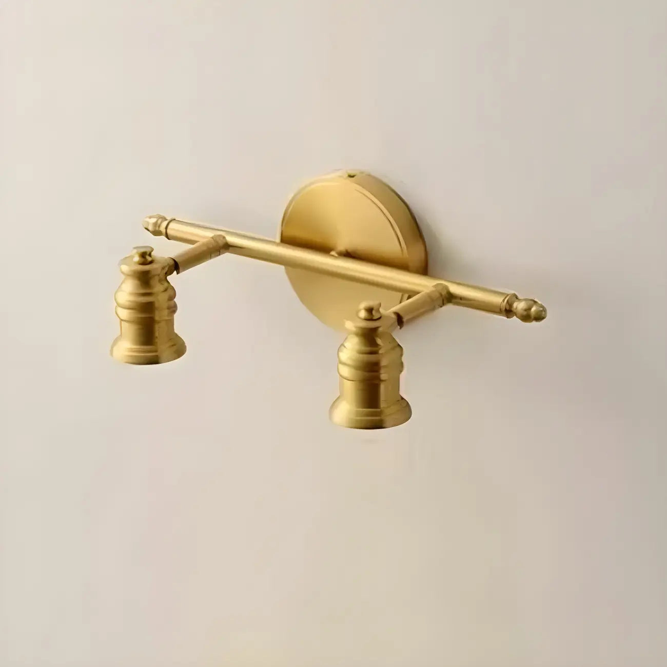 Applique murale moderne en métal doré pour salle de bain