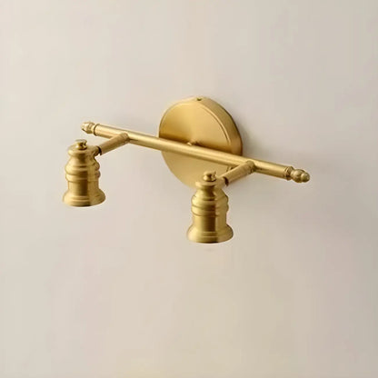 Applique murale moderne en métal doré pour salle de bain