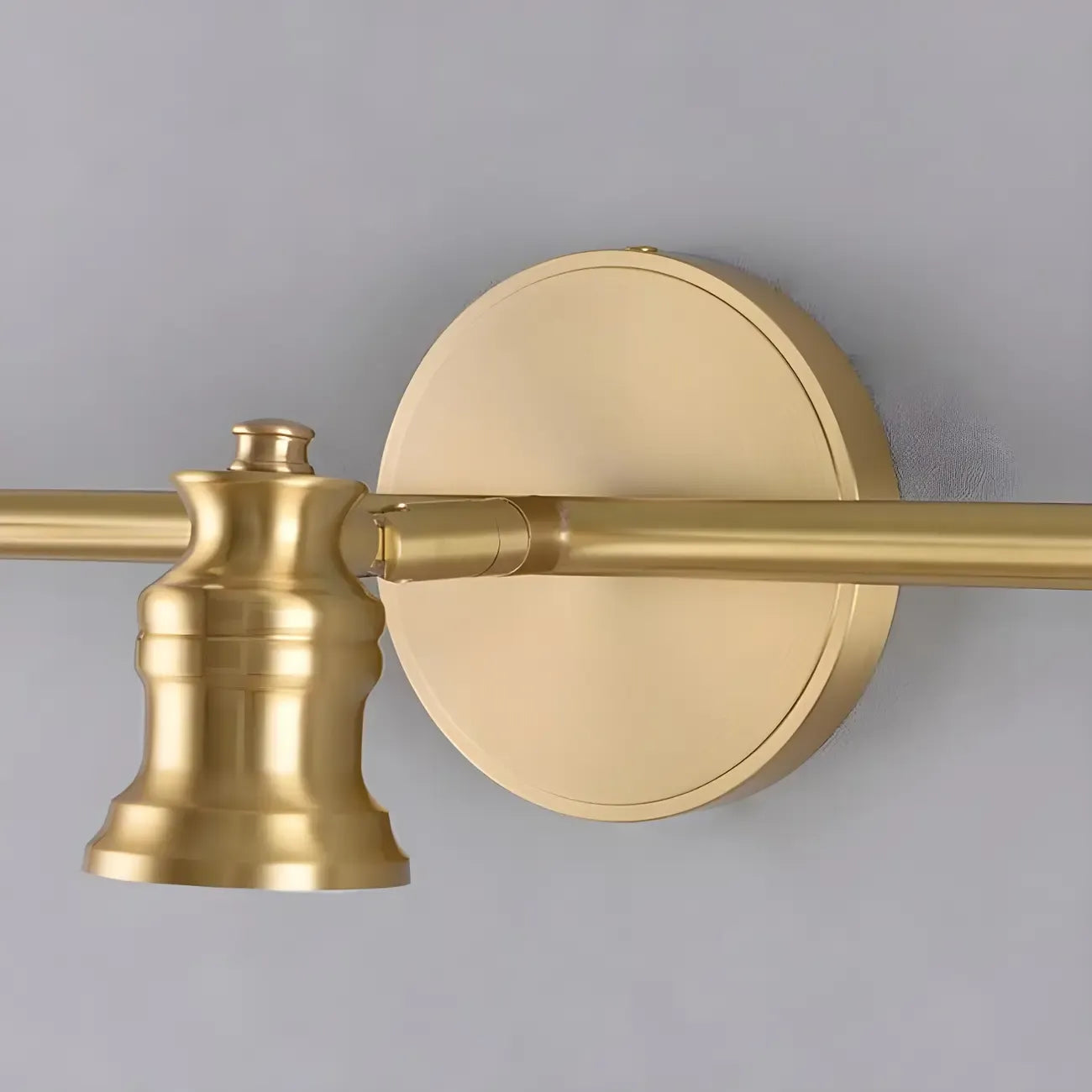 Applique murale moderne en métal doré pour salle de bain