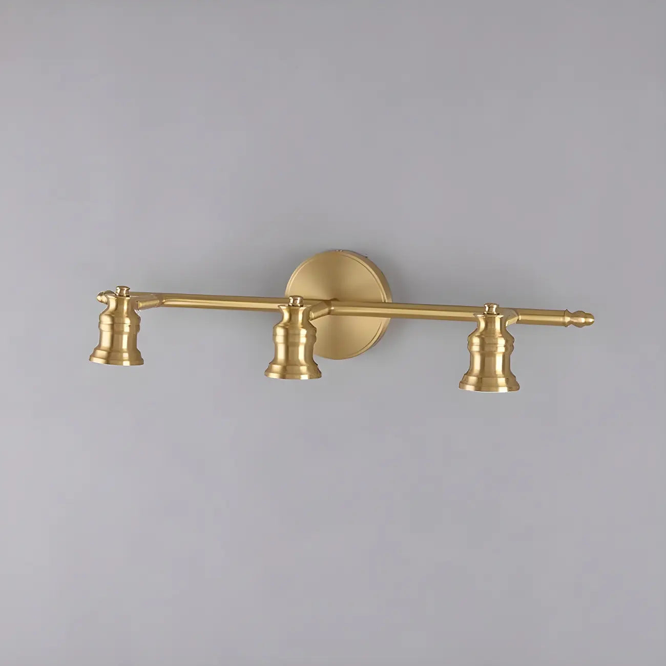 Applique murale moderne en métal doré pour salle de bain