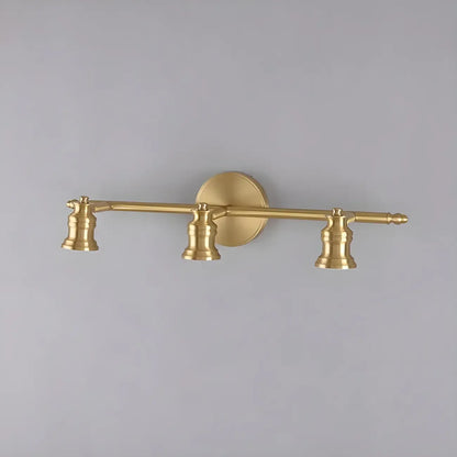 Applique murale moderne en métal doré pour salle de bain