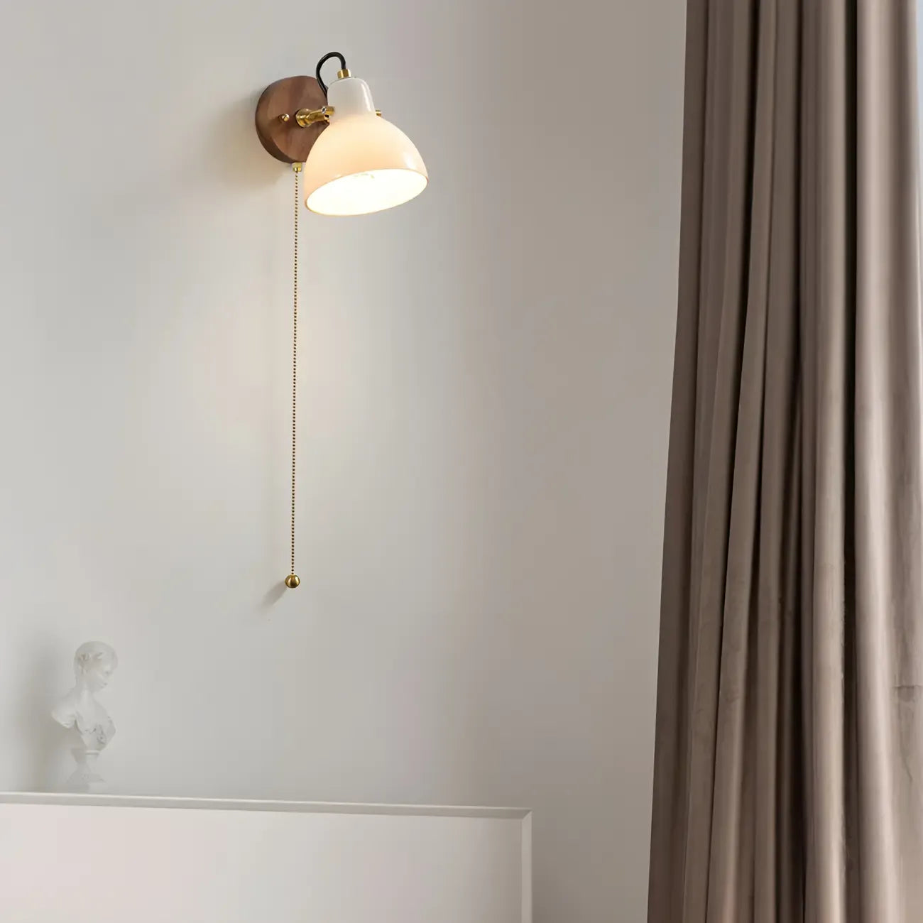 Applique murale de 12,5 à 22,5 cm avec chaînette pour la décoration de chambre