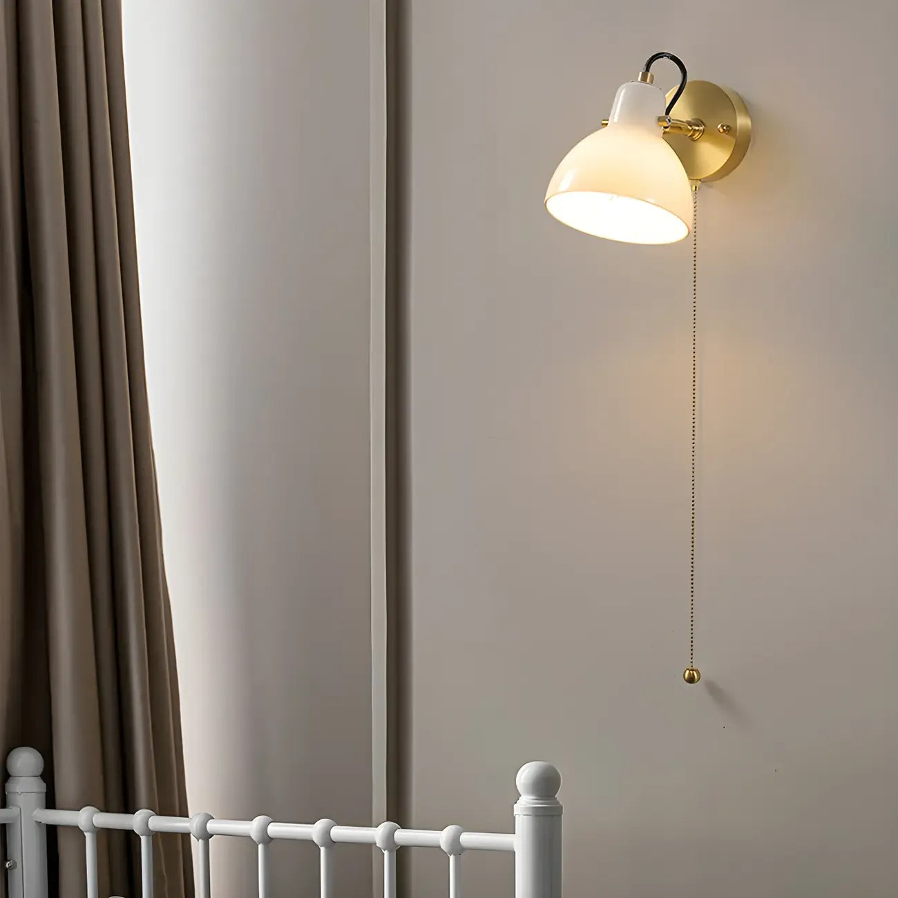 Applique murale de 12,5 à 22,5 cm avec chaînette pour la décoration de chambre