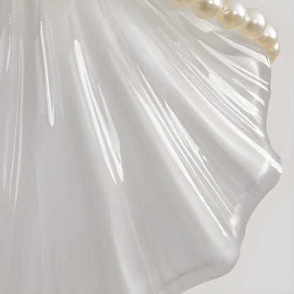 Applique murale en forme de coquillage avec chaînette pour salon