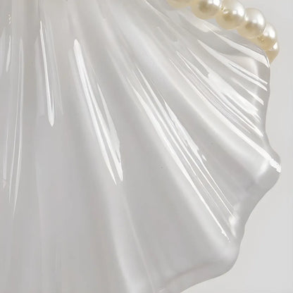 Applique murale en forme de coquillage avec chaînette pour salon