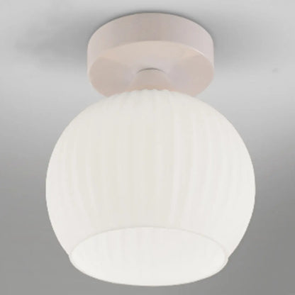 Plafonnier LED semi-encastré en verre moderne pour salon