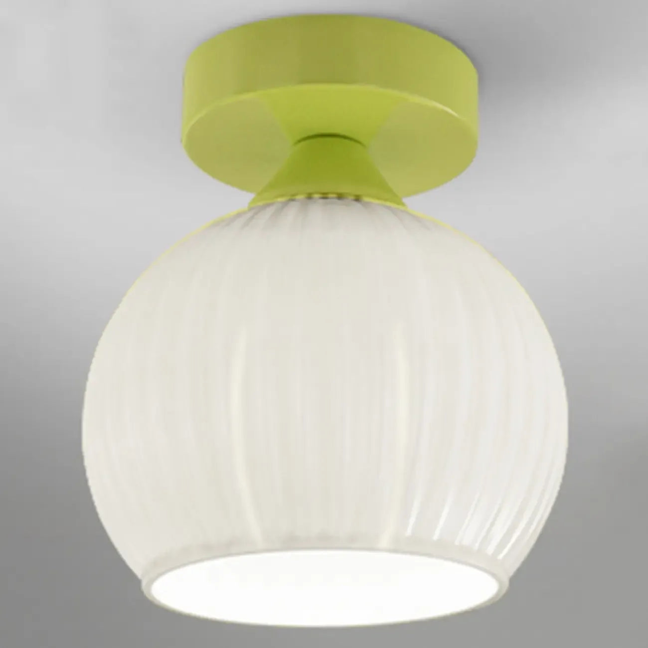 Plafonnier LED semi-encastré en verre moderne pour salon