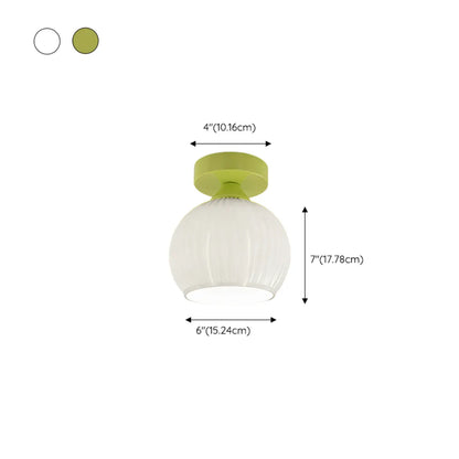 Plafonnier LED semi-encastré en verre moderne pour salon