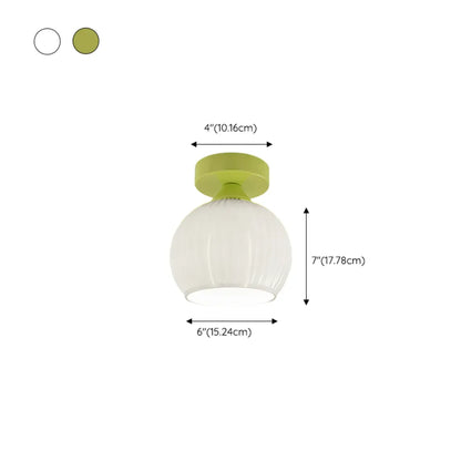 Plafonnier LED semi-encastré en verre moderne pour salon