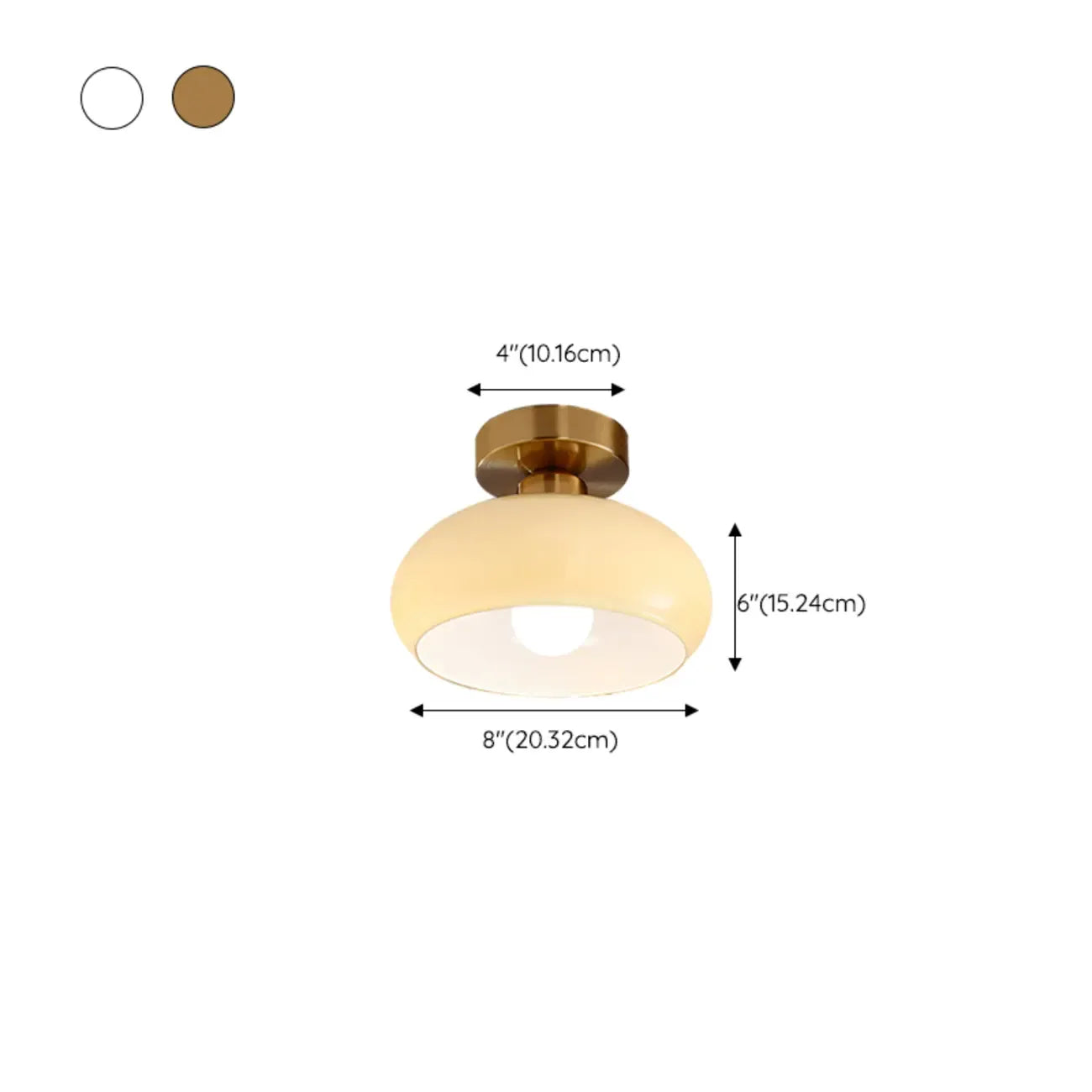 Plafonnier LED semi-encastré en verre moderne pour salon