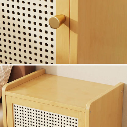 Table de chevet scandinave en bois massif naturel