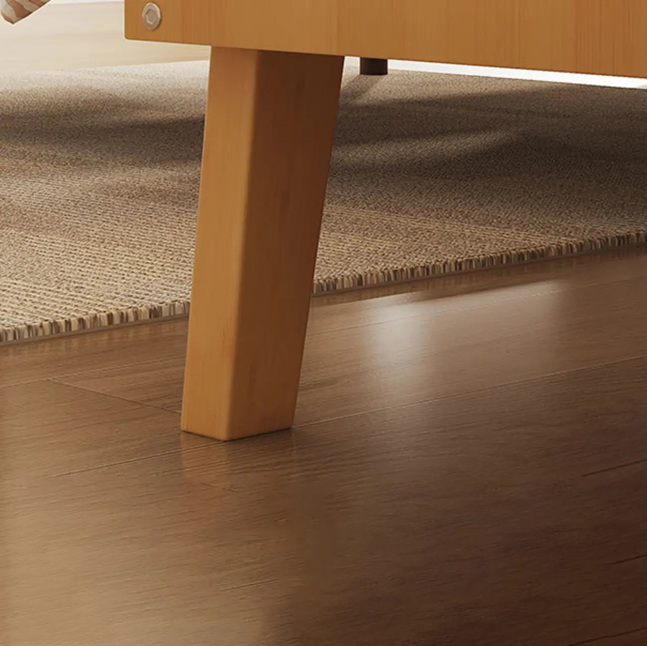 Table de chevet scandinave en bois massif naturel