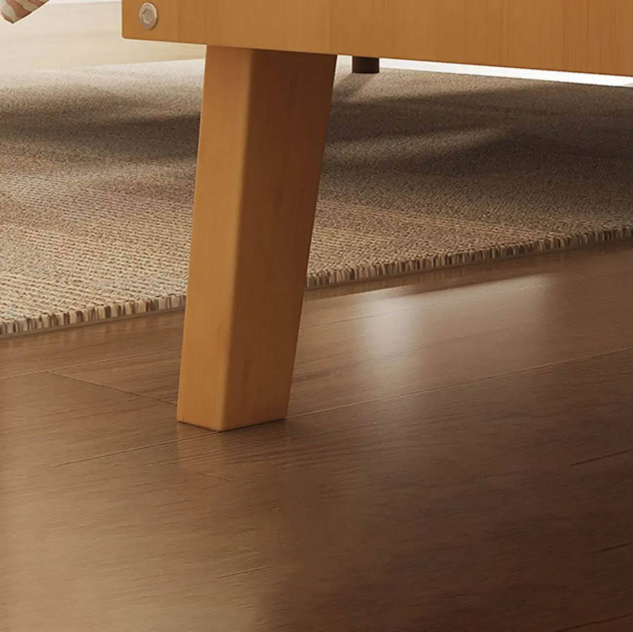 Table de chevet scandinave en bois massif naturel