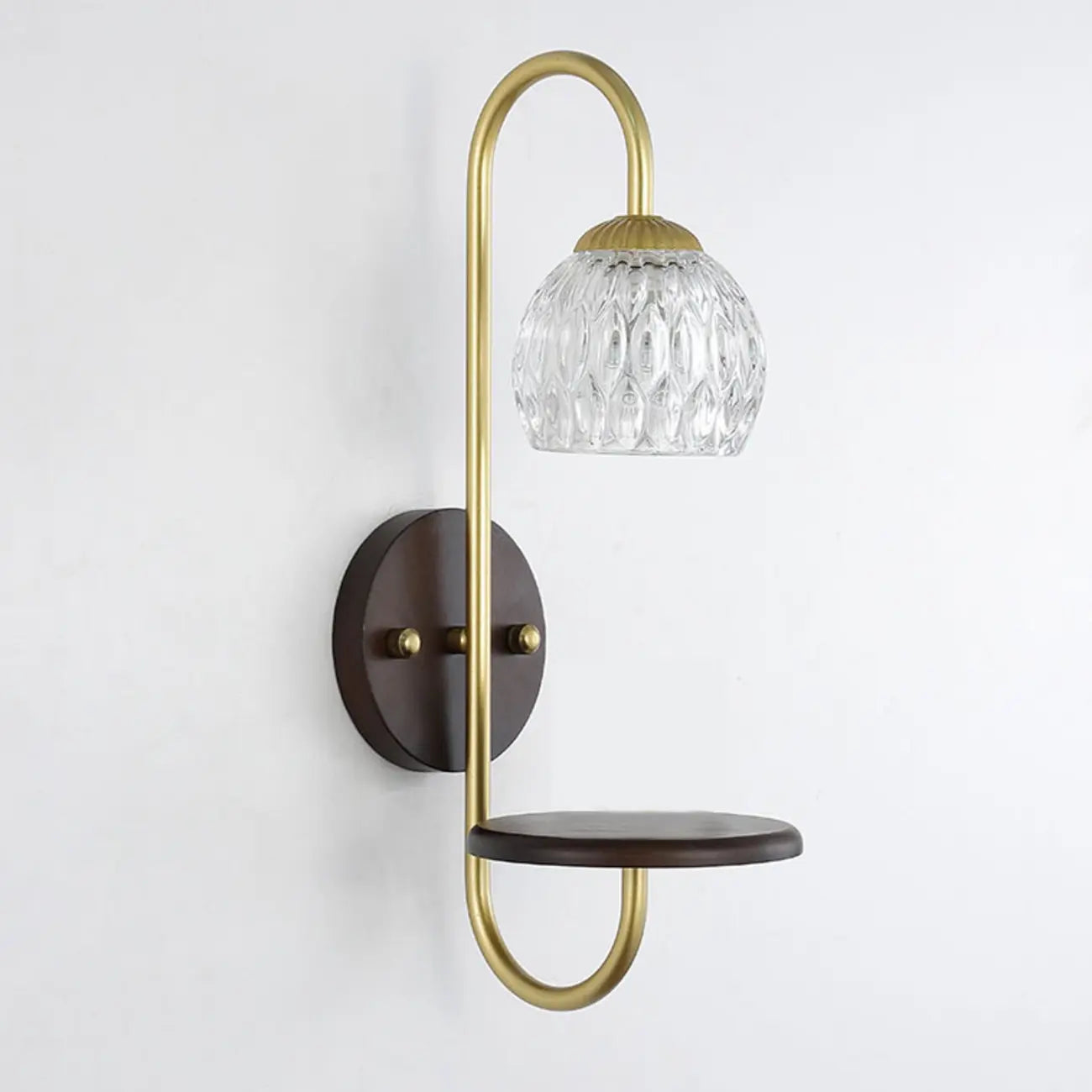Applique murale vintage avec étagère flottante pour salon