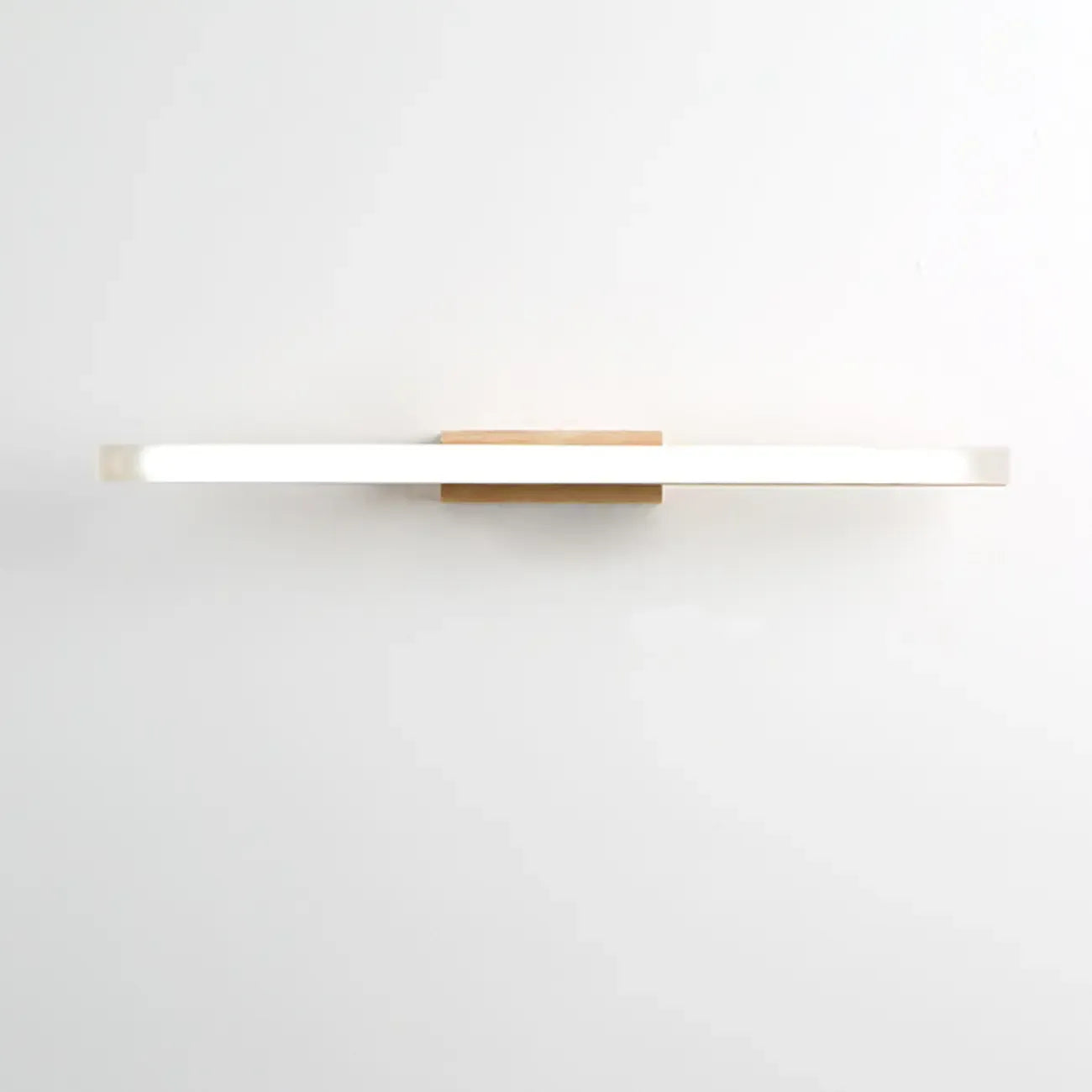 Applique murale élégante en bois avec abat-jour en acrylique pour salle de bain