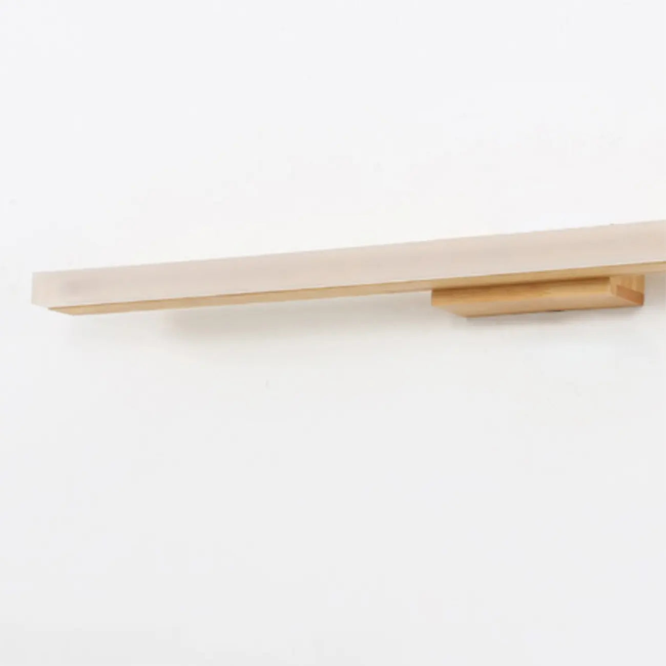 Applique murale élégante en bois avec abat-jour en acrylique pour salle de bain