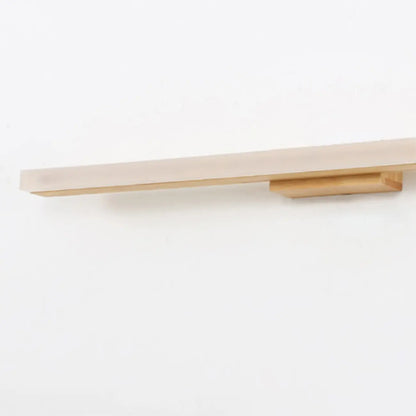 Applique murale élégante en bois avec abat-jour en acrylique pour salle de bain