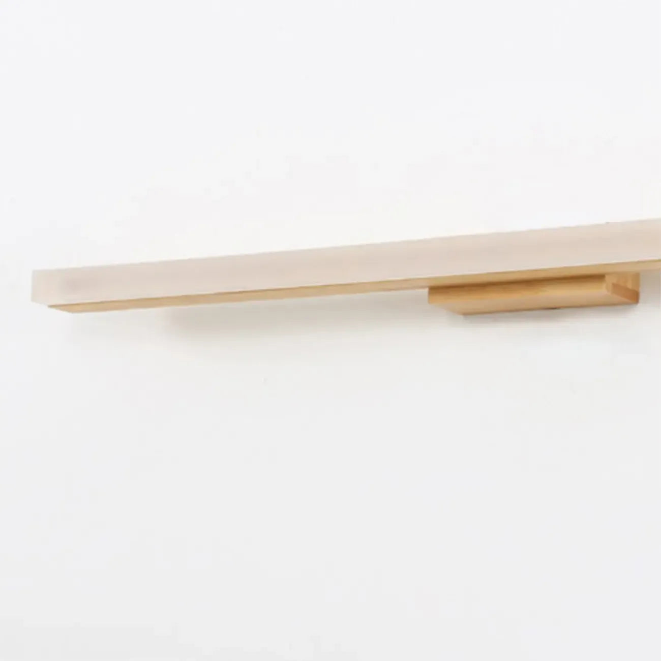 Applique murale élégante en bois avec abat-jour en acrylique pour salle de bain