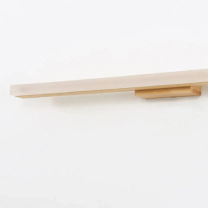 Applique murale élégante en bois avec abat-jour en acrylique pour salle de bain