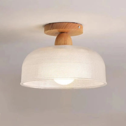 Mini plafonnier semi-encastré moderne en verre pour la décoration de couloir