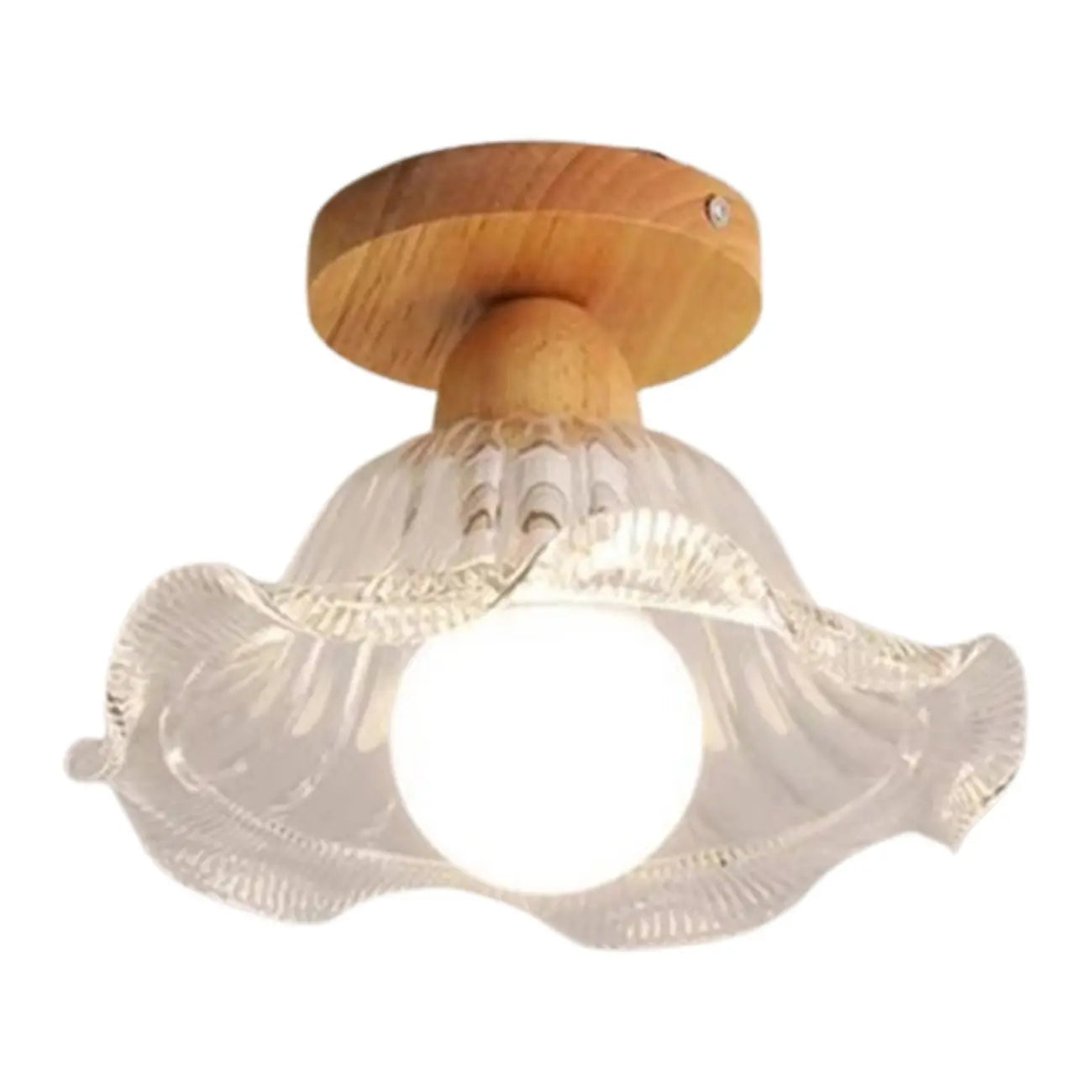 Mini plafonnier semi-encastré moderne en verre pour la décoration de couloir