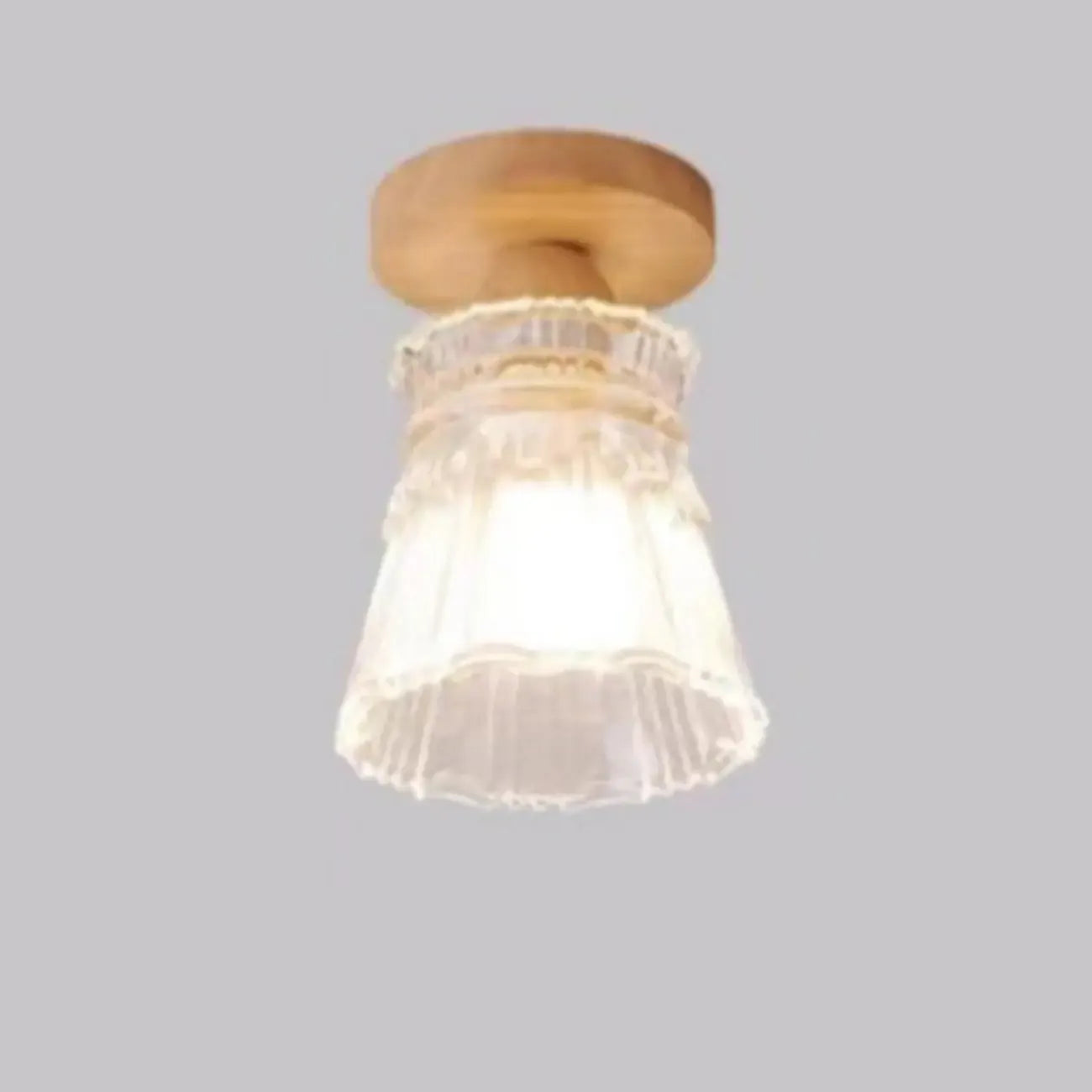 Mini plafonnier semi-encastré moderne en verre pour la décoration de couloir