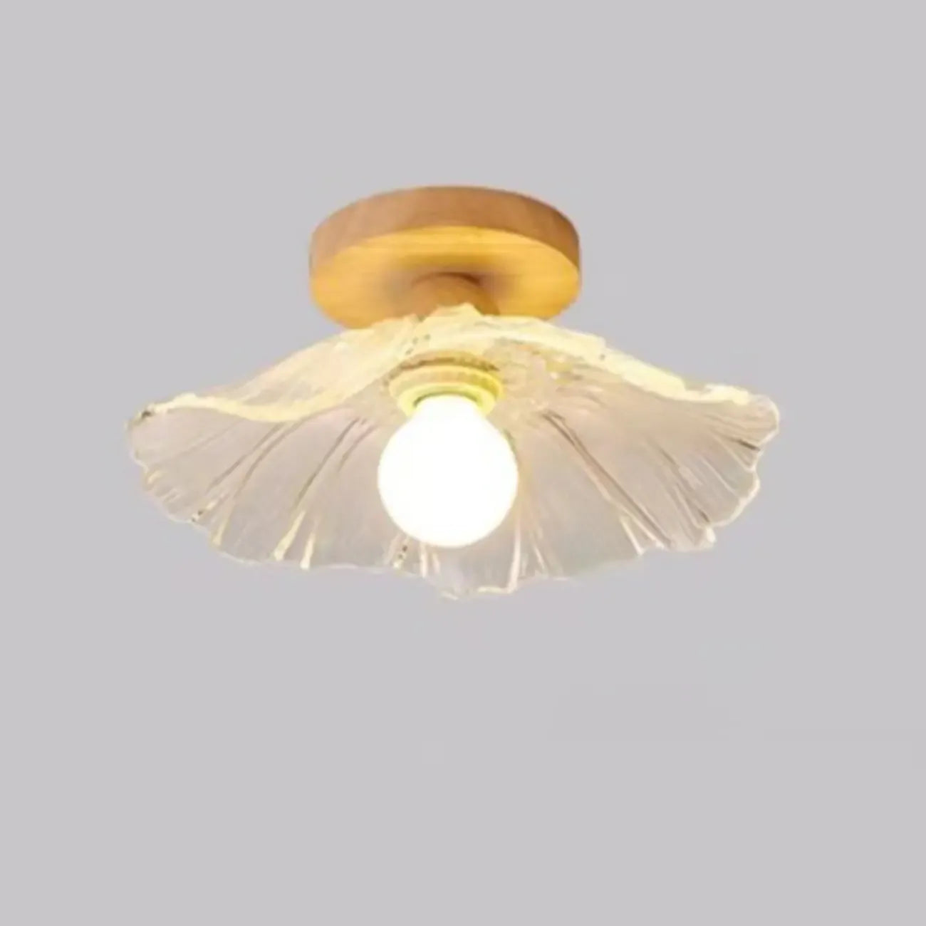 Mini plafonnier semi-encastré moderne en verre pour la décoration de couloir