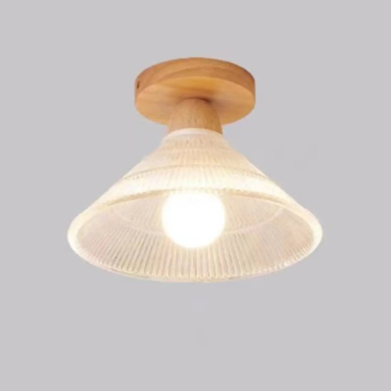 Mini plafonnier semi-encastré moderne en verre pour la décoration de couloir