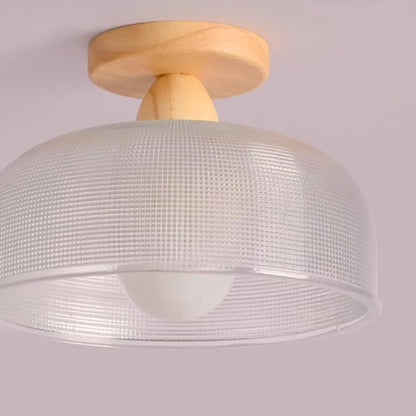 Mini plafonnier semi-encastré moderne en verre pour la décoration de couloir