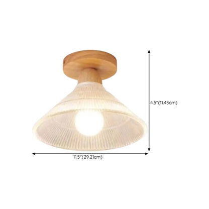 Mini plafonnier semi-encastré moderne en verre pour la décoration de couloir