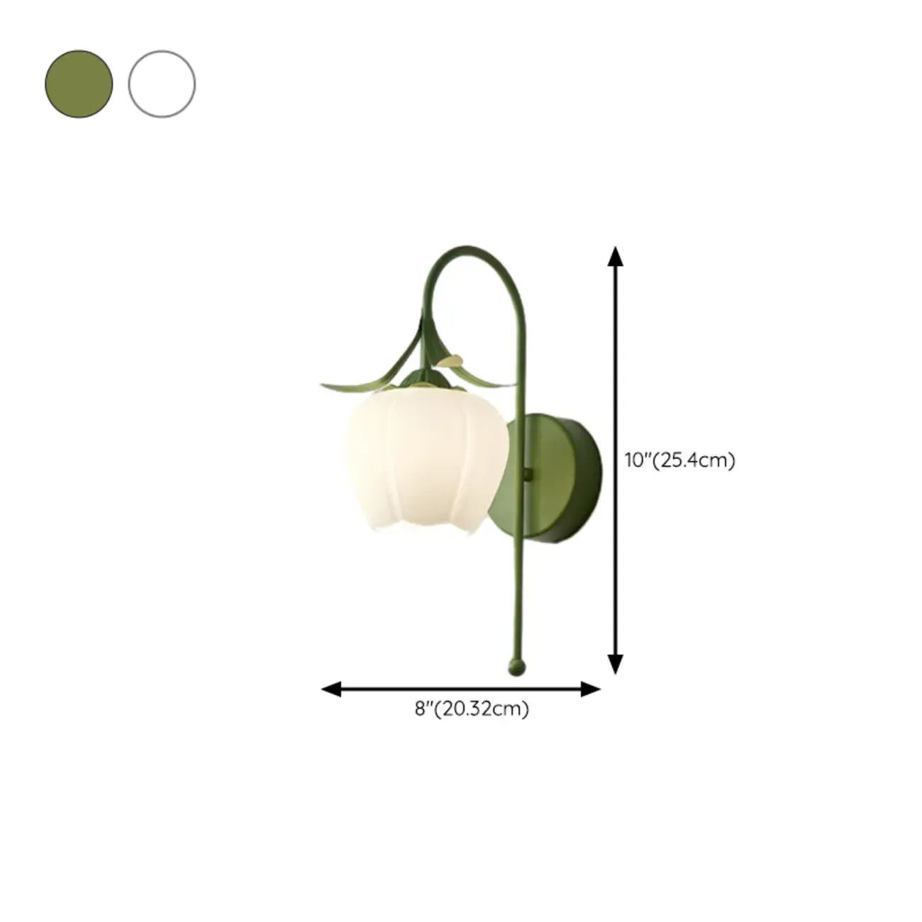 Applique murale blanche moderne à motif floral pour salon