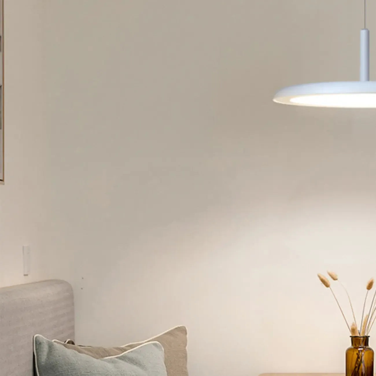 Suspension LED ronde moderne à longueur réglable pour salle à manger