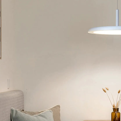 Suspension LED ronde moderne à longueur réglable pour salle à manger