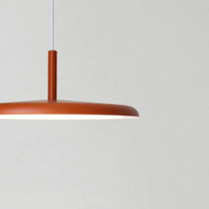 Suspension LED ronde moderne à longueur réglable pour salle à manger