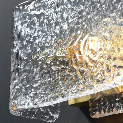 Applique murale contemporaine en verre trempé pour salle de bain