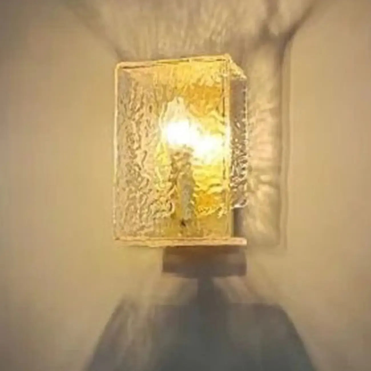 Applique murale contemporaine en verre trempé pour salle de bain