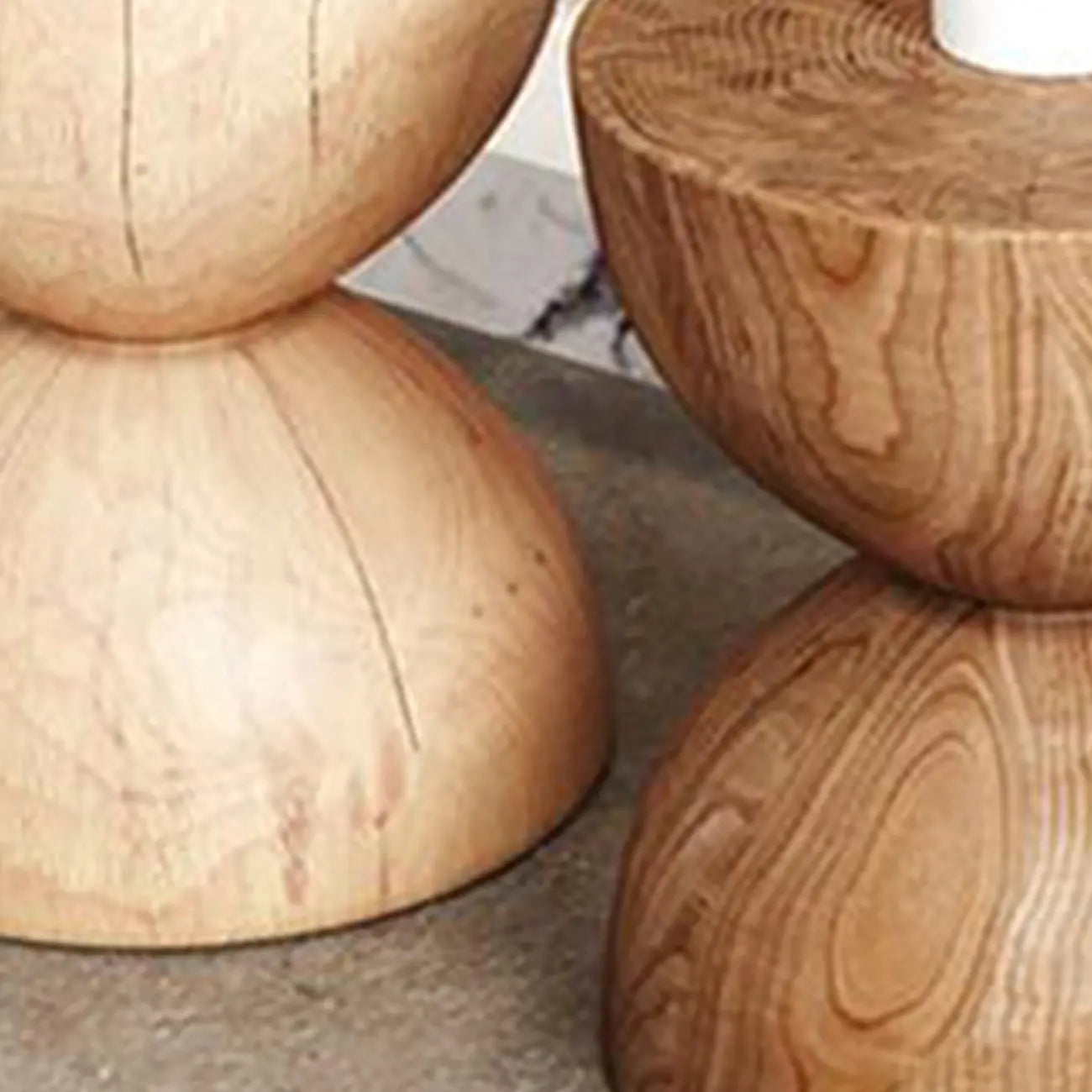 Table d'appoint moderne en bois en forme de tambour avec plateau rabattable pour salon