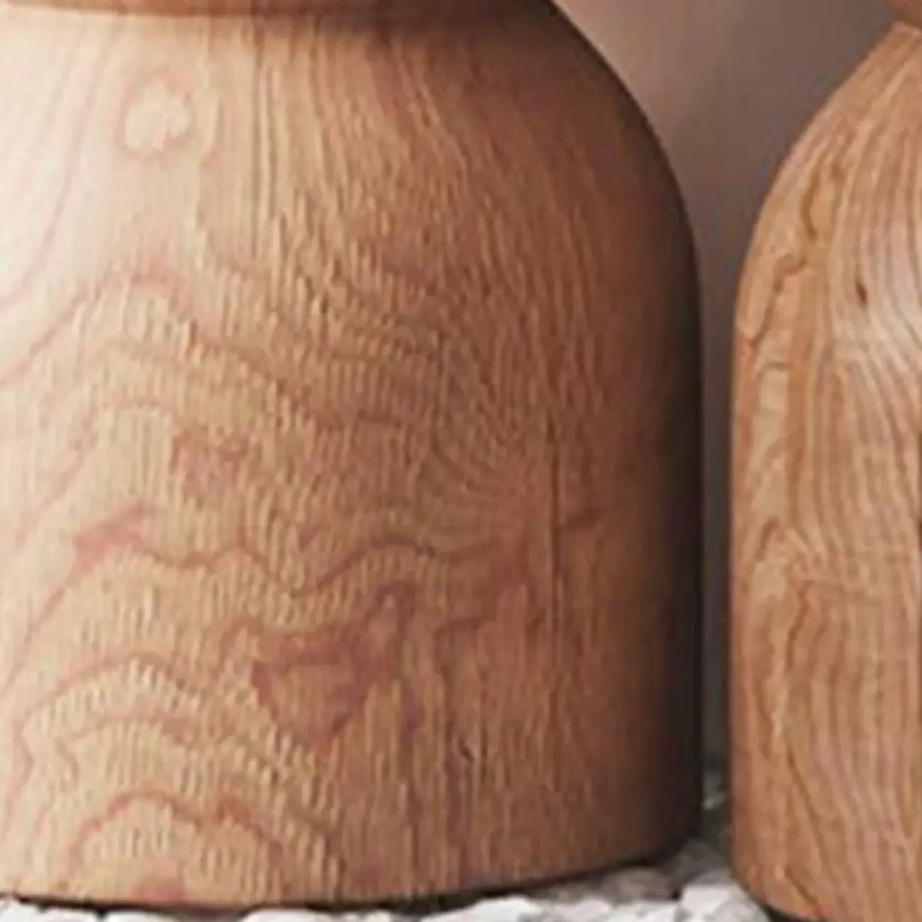 Table d'appoint moderne en bois en forme de tambour avec plateau rabattable pour salon