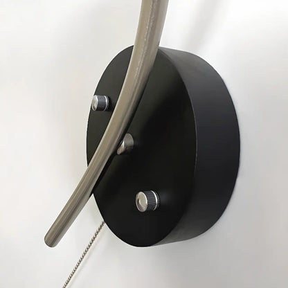 Applique murale vintage 6,5 avec abat-jour conique en tissu pour chambre à coucher