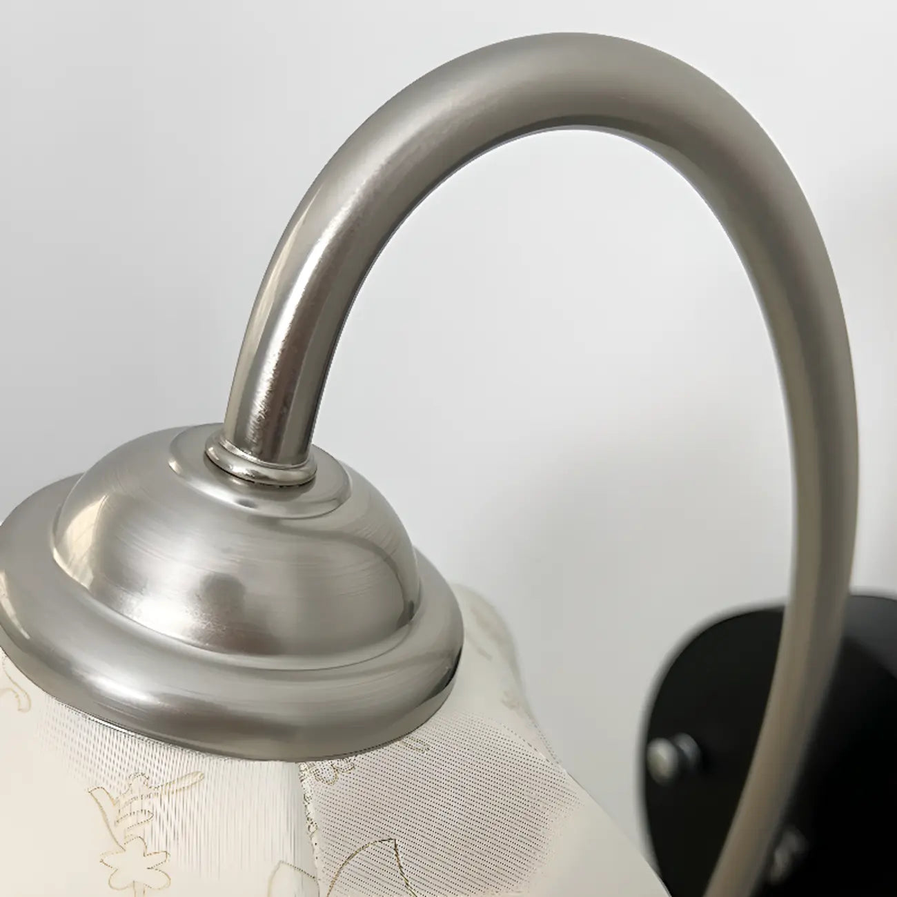 Applique murale vintage 6,5 avec abat-jour conique en tissu pour chambre à coucher