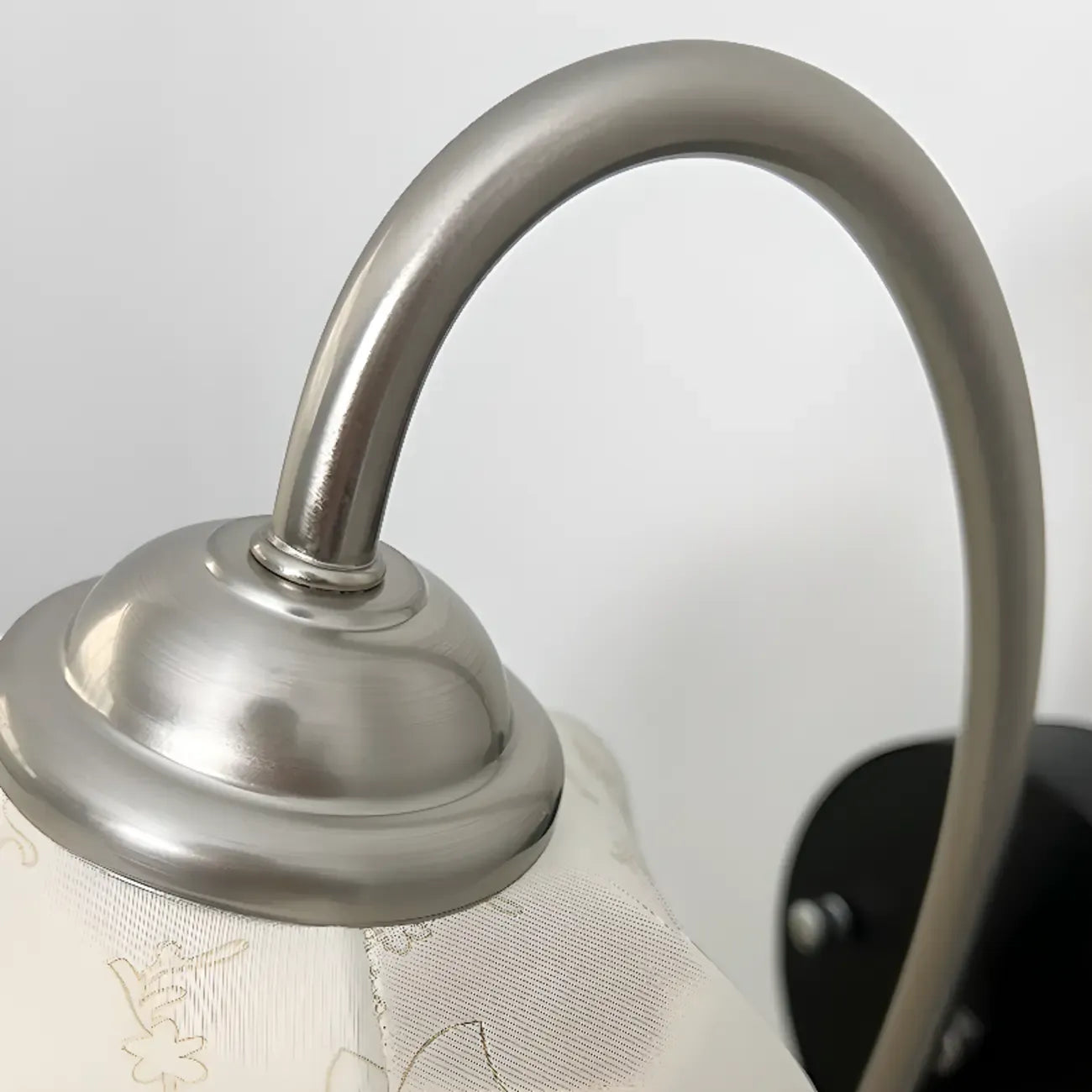 Applique murale vintage 6,5 avec abat-jour conique en tissu pour chambre à coucher