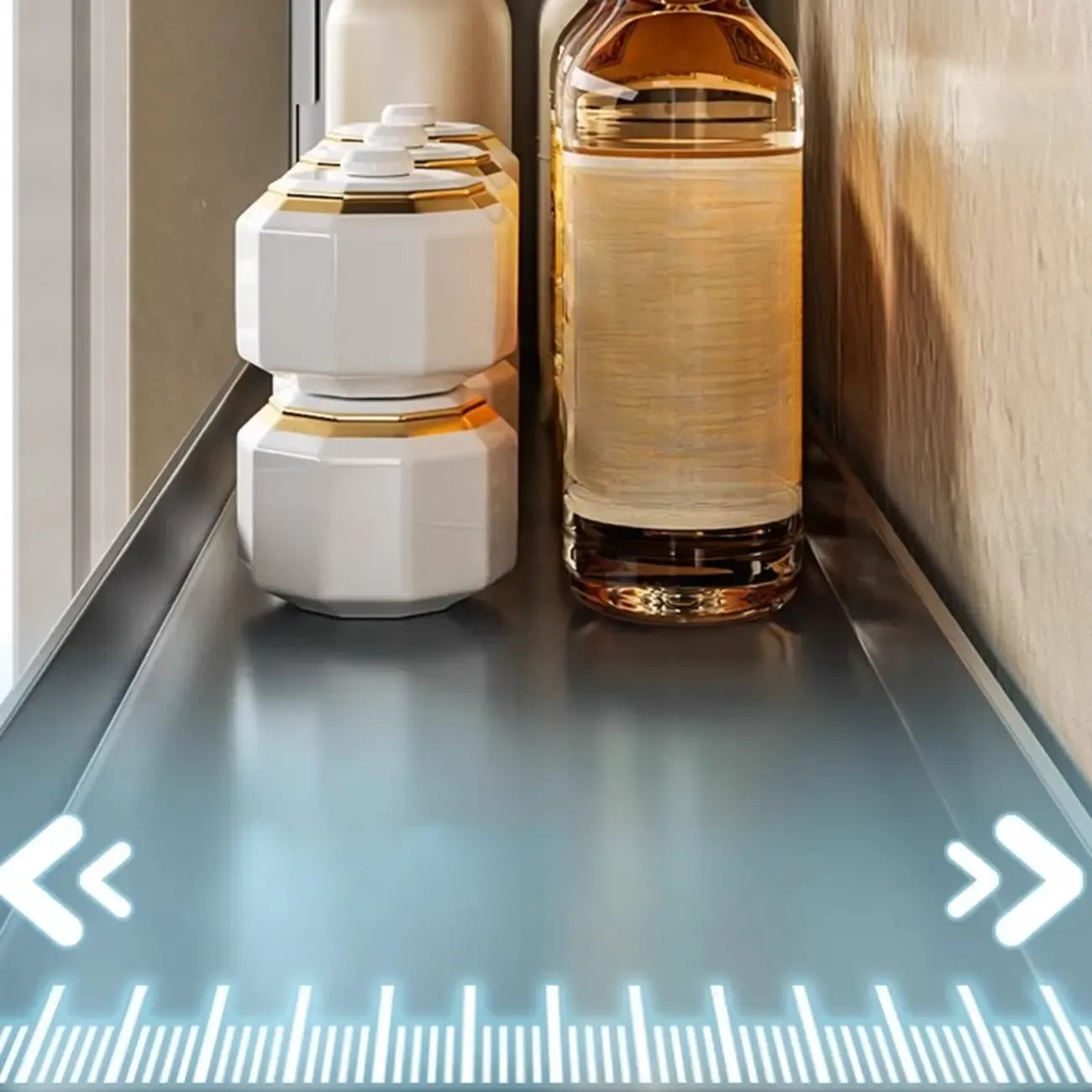 Étagères de rangement murales de cuisine en métal réglables avec crochets