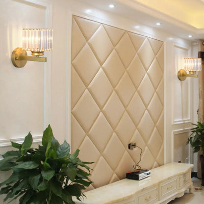 Applique murale géométrique en cristal à LED pour l'éclairage du salon