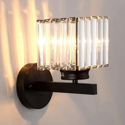Applique murale géométrique en cristal à LED pour l'éclairage du salon