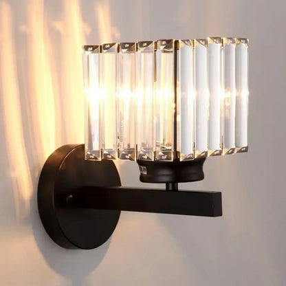 Applique murale géométrique en cristal à LED pour l'éclairage du salon