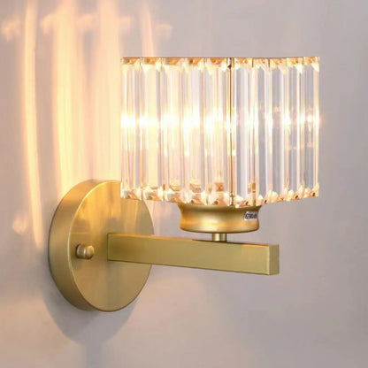 Applique murale géométrique en cristal à LED pour l'éclairage du salon