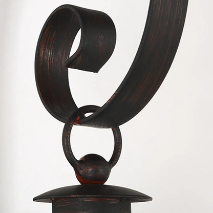 Lanterne murale d'extérieur moderne en métal et verre dépoli noir